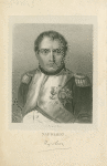Napoleon in his study, after painting by Jacques-Louis David