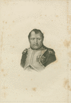 Napoleon in his study, after painting by Jacques-Louis David