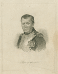 Napoleon in his study, after painting by Jacques-Louis David