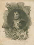 Napoleon in his study, after painting by Jacques-Louis David