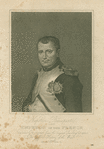 Napoleon in his study, after painting by Jacques-Louis David