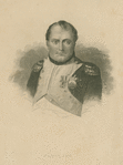 Napoleon in his study, after painting by Jacques-Louis David