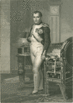 Napoleon in his study, after painting by Jacques-Louis David