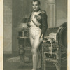 Napoleon in his study, after painting by Jacques-Louis David