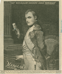 Napoleon I, after painting by Paul Delaroche, ca. 1807