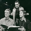 Meryl Streep, A.J. Antoon, and Mary Beth Hurt in rehearsal for Trelawny of the "Wells"