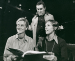 Meryl Streep, A.J. Antoon, and Mary Beth Hurt in rehearsal for Trelawny of the "Wells"