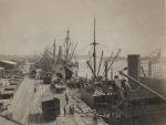 View looking south of American