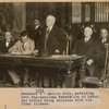 President Gompers presiding over Pan-American Federation of Labor, December 6, 1924, day before being stricken with his final illness, at Mexico City