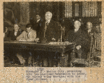 President Gompers presiding over Pan-American Federation of Labor, December 6, 1924, day before being stricken with his final illness, at Mexico City