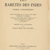 Les raretés des Indes