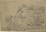 Battery commanding the approach to Washington on the height of ------- Ridge near the relay house