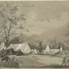 Camp life of the regular cavalry. Co. H Capt. McLean, Chain Bridge, Va.