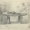 The body of Col. Baker at Anthony Buchly--the undertaker's store--Penn. Ave., Washington