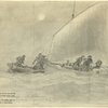Capture of a contrabandist on Lake Pontchartin