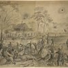 Battle of Pittsburgh Landing. Charge of 1st Ohio, Sunday April 6, 1863. Recapture of artillery by the 1st Ohio and other regiments under General Rousseau, Monday April 7, 1862. [check dates]