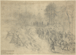 Army of the Potomac marching through the "wilderness" near Chancellorsville May 2, 1863