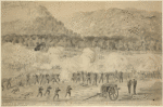 War in Georgia. Chickamauga, Fair View Mts. in the distance, Sept. 19, 1863.