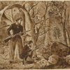 Stalking the enemy in the forest; two soldiers watching enemy soldiers in camouflage, at Chattanooga, Tenn. Nov. 11, 1863