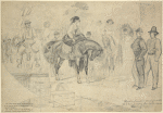 Plantation families coming into the U.S. Commissary for food, near Vicksburg, Miss.