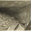 Saltpeter works in the cave at Shellmound, Tenn. (Nickajack Cave)