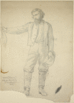 Standard bearer--study for painting