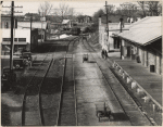 View of railroad station. Edwards, Mississippi