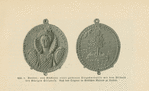 Abb. 1. Vorder= und Rückseite einer goldenen Zeigesmedaille mit dem Vildnis der Königin Elizabeth.