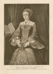 Bildnis der prinzessin Elizabeth von England. [Portrait of Princess Elizabeth of England.]