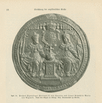 Abb. 15. Groses Thronsiegel Philipps II von Spanien und seiner Gemahlin Maria von England. [Large throne seal of Phillip II of Spain and his wife Mary of England.]
