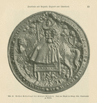 Abb. 20. Groses Reitersiegel der Königin Elizabeth. [Large rider seal of Queen Elizabeth.]