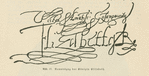Abb. 17. Namenszug der Königin Elizabeth. [Signature of Queen Elizabeth.]