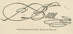 Namenszug des Sir Francis Bacon. [Signature of Sir Francis Bacon.]