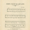 Honey, you'se ma lady love