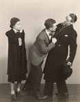 Helen Golden, Ronald Brogan and John Halloran in a scene from Escape This Night.