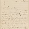 Babcock, W. E., ALS to WW. Dec. 12, 1864. 	
