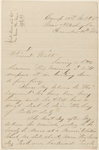 Babcock, W. E., ALS to WW. Dec. 12, 1864. 	
