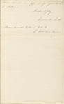 Smith, Lizzie H., on behalf of Milton S. Roberts, ALS to WW. Sep. 17, [1864]. 	
