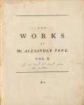 Works of Mr. Alexander Pope ... 