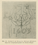 Abb. 110. Inschrift am Sarge der Königin Elizabeth.