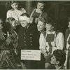 "Hero's Return" - Wounded service man seated with hostesses at Stage Door Canteen (New York).