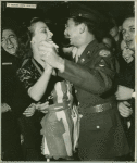 "I danced with Zorina" - Service man dances with hostess.