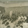 Bob Hope and Jerry Colonna on stage at Stage Door Canteen (Cleveland).