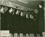 Anchorettes Aweigh singers performing at the Stage Door Canteen