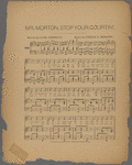 Mister Morton, stop your courtin'