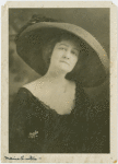 Marie Curtis wearing hat.