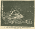 "The big cat was purring in drowsy content; she liked the caressing touch of the kind little hand."