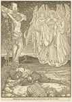 Behold three shining ones came to him, and saluted him, with Peace be to thee.