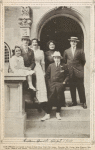 ew Fields and family in front of their New York City home: Dorothy, Mr. Fields, Miss Frances, Mrs. Fields, Herbert, and Joseph.