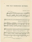 The old fashioned mother